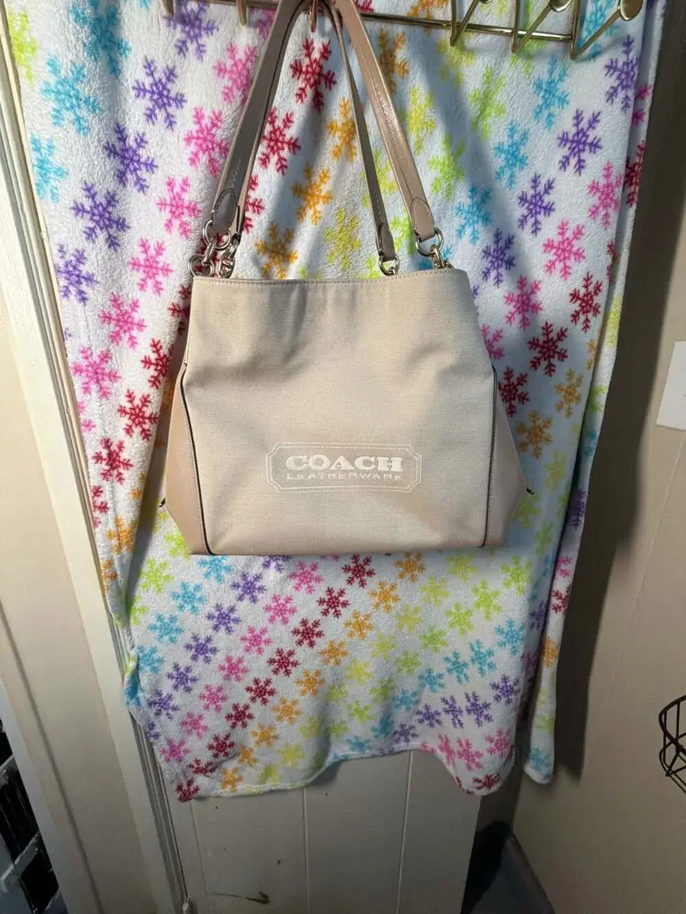 Coach Dalton 31 Shoulder Bag in Canvas and Leather
